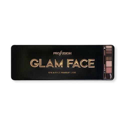 Profusion Cosmetics Profusion Cosmetics Glam Face Eye and Face Pro Makeup Case, Achieve Glamorous Looks With The Ultimate Night Out Makeup Palette, Raise Your Beauty Routine With Premium Beauty Tool