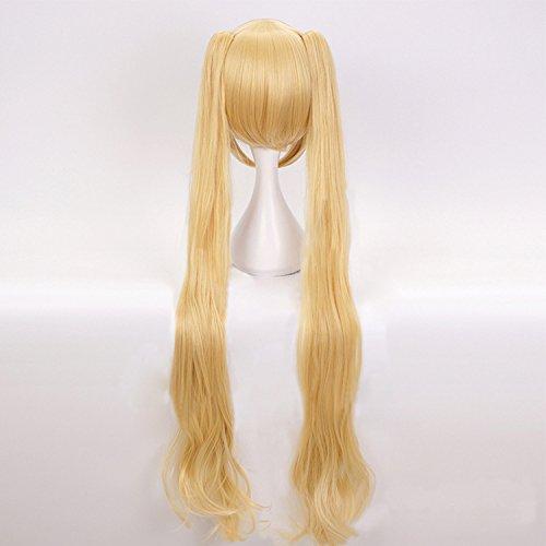 magic acgn magic acgn Long Wave Blonde with Two Clip For ladies girls Cosplay Wig Halloween Wig ?