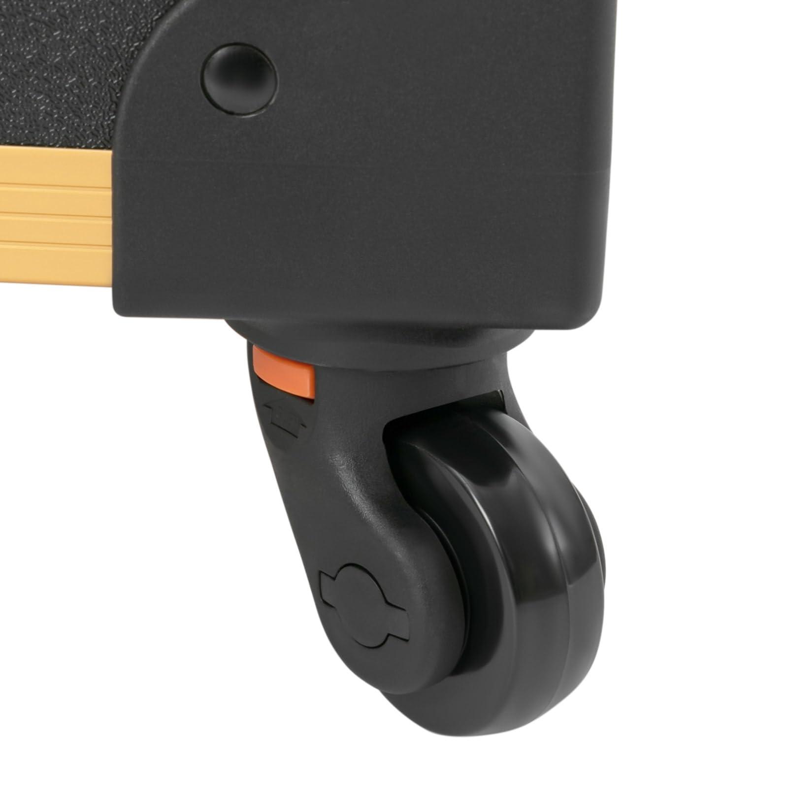 SAHUANIYE Rolling Makeup Train Case, Professional Trolley Makeup Organizer, Professional Cosmetology Case On Wheels, Portable Makeup Station w/ Lighted Mirror, Cosmetician Make Up Box Travel Vanity Station