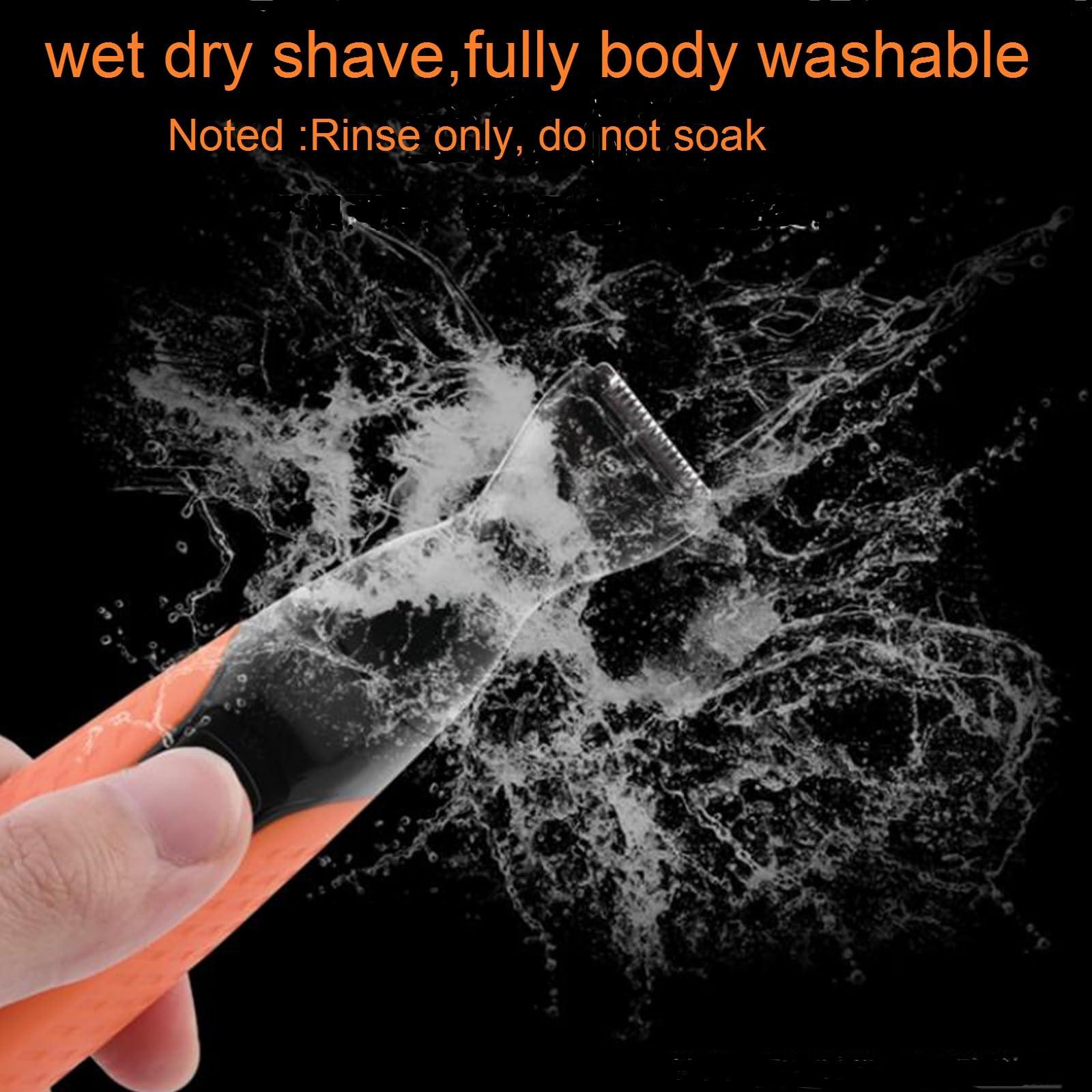 VSTSERIES VSTSERIES Men Pubic Hair Trimmer,Male Intimate Part Clipper,Wet Dry Groin Razor,Electric Body Hair Removal,Face Beard and Mustache Style Shaver,Portable Bald Detail Head Shaver,Man Grooming Kit