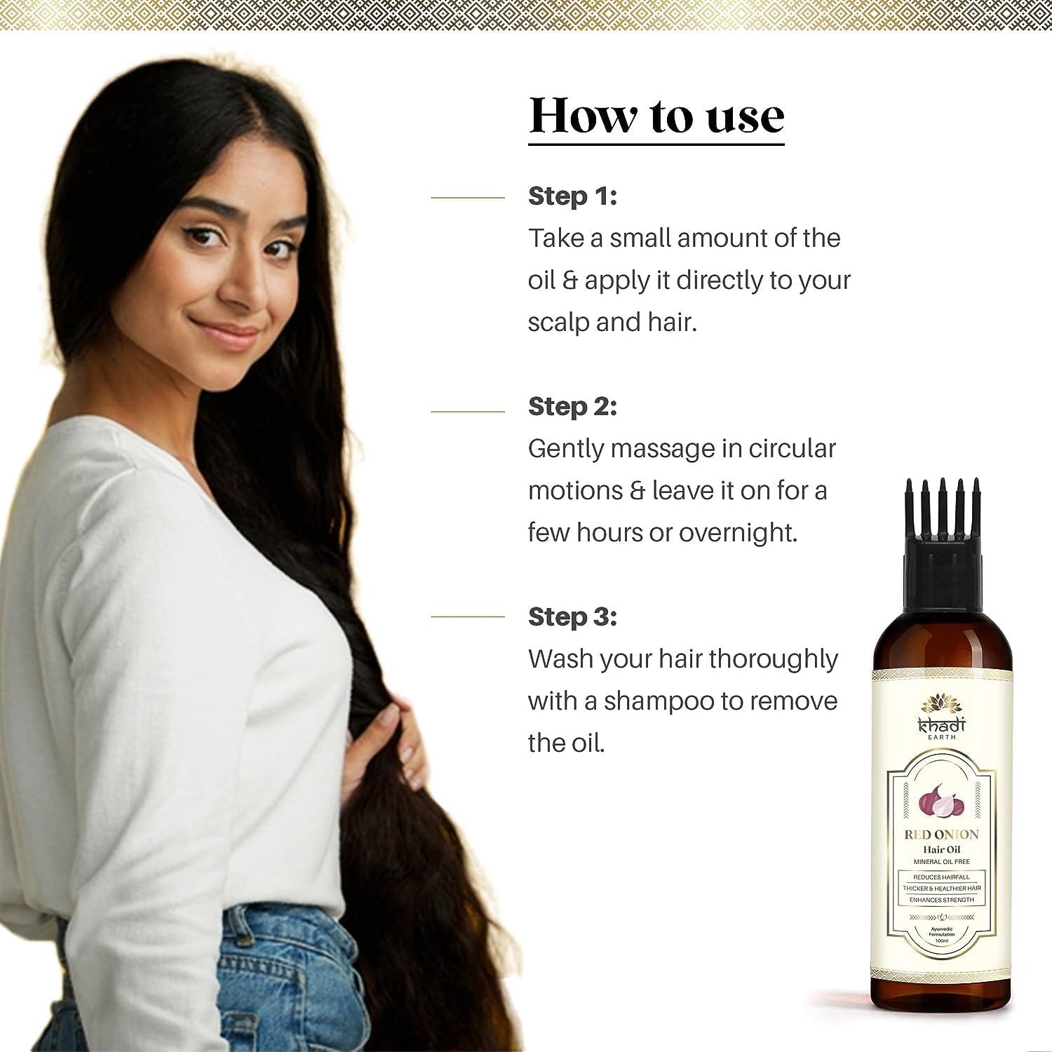 Generic Red Onion Hair Oil For Hair Growth & Hair Fall Control With Black Seed, All-natural, 100% Ayurvedic & Cold-Pressed Hair Oil For Stronger & Shiny Hair - 100ml