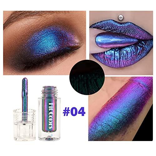 Domality Domality Chameleon Eyeshadow Liquid Set, 3pcs Intense Color Shifting Multichrome Eyeshadow, Highly Pigment Metallic Long Lasting Quick-Drying No Creasing Eye Makeup