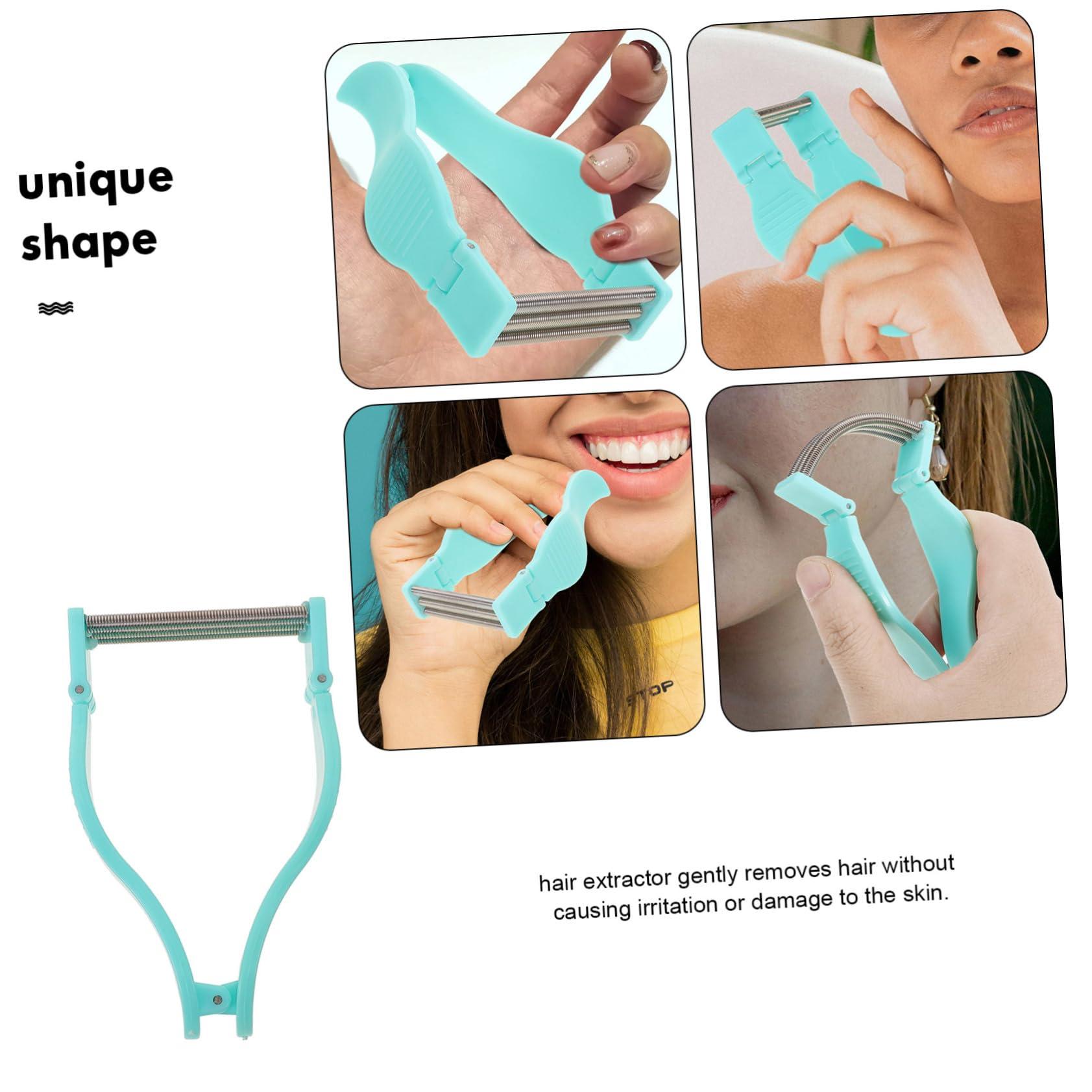Hemoton Hemoton Facial Hair Removal Tool Eyebrow Threading Tool Lip Hair Removal Face Threading Tool Hair Remove Tool Chin Hair Removal for Women Face Fuzz Remover Epilators The HIPS Light Green