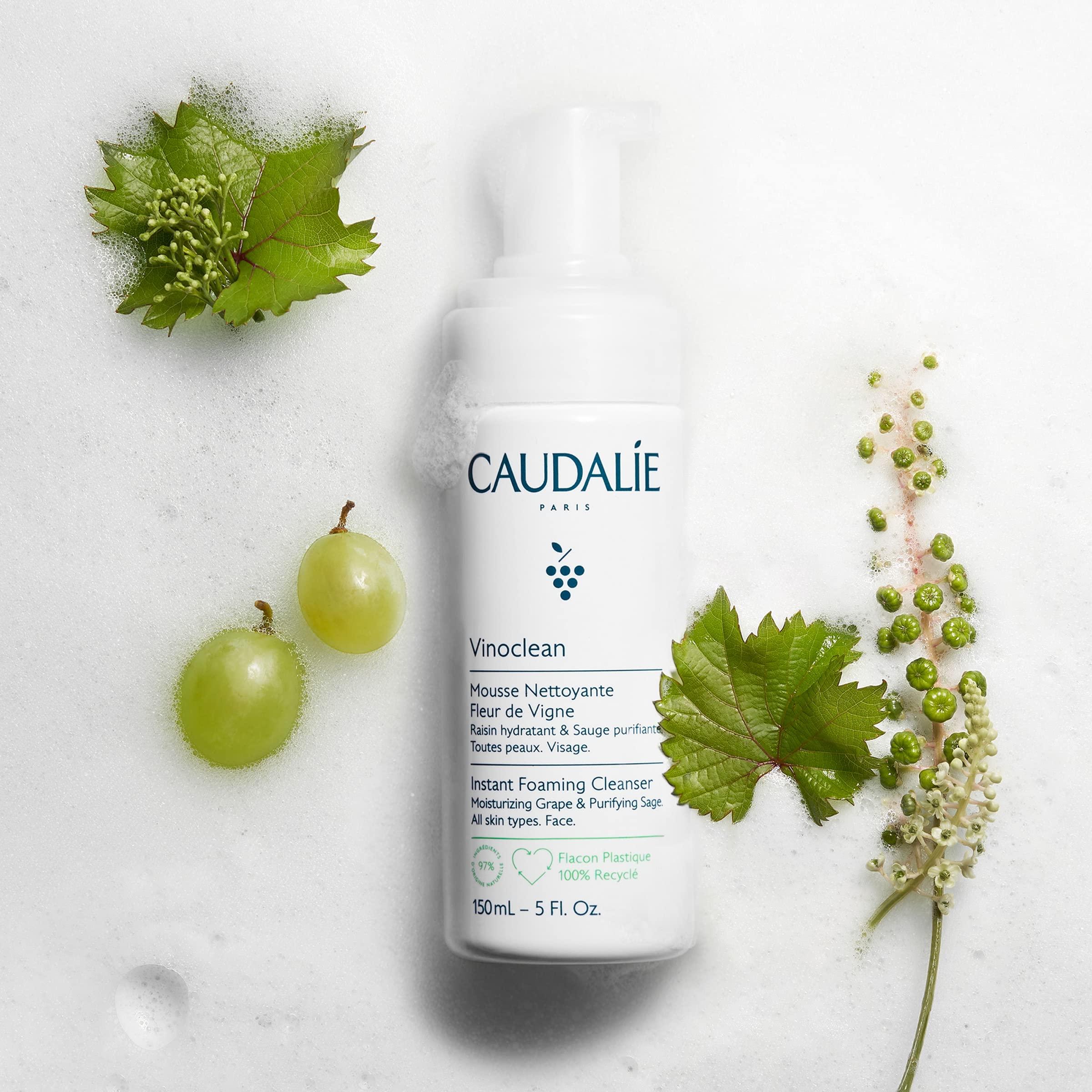 Caudalie Caudalie Instant Foaming Cleanser: Daily Facial Cleanser that Cleanses, Soothes, Reduces Redness, 5 Fl Oz