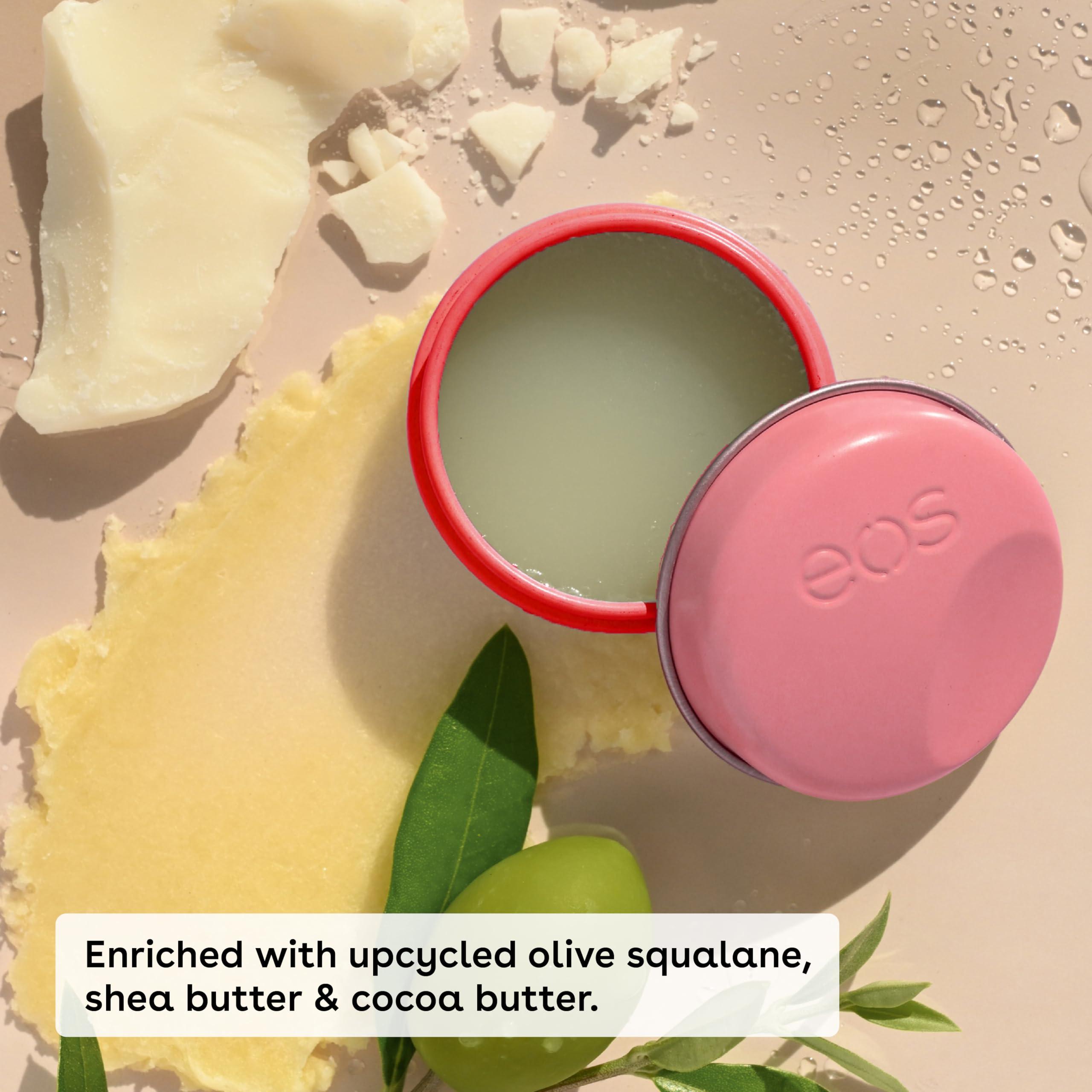 eos eos Plant Based Vegan Lip Salve- Strawberry Sorbet, 100% Natural Formula, Made with Upcycled Olive Squalane, Cruelty Free Lip Balm, 0.42 oz