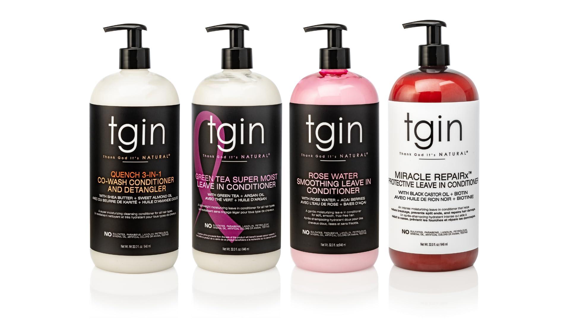 tgin tgin Green Tea Super Moist Leave-in Conditioner - Promotes Growth, Protective Styles, Lightweight, Moisture for Curly and Dry Hair - 32 oz JUMBO