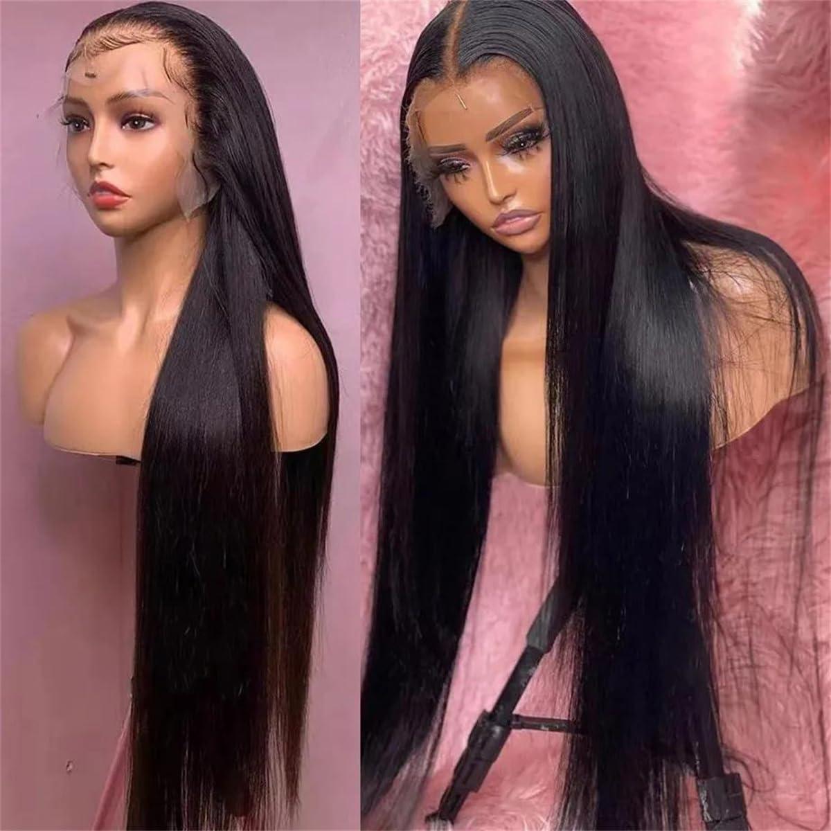 Human Lace Wig For Women Generic 30 40 Inch Straight Lace Front Wigs Human Hair 360 Full Lace Wigs For Women Pre Plucked 13X4 13X6 Hd Lace Frontal Wig