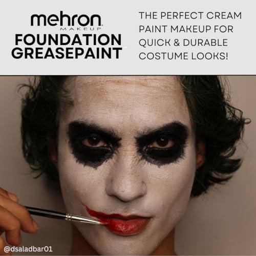 Mehron Mehron Makeup Foundation Greasepaint | Stage, Face Paint, Body Paint, Halloween Makeup 1.25 oz (38 g) (Really Bright Red)