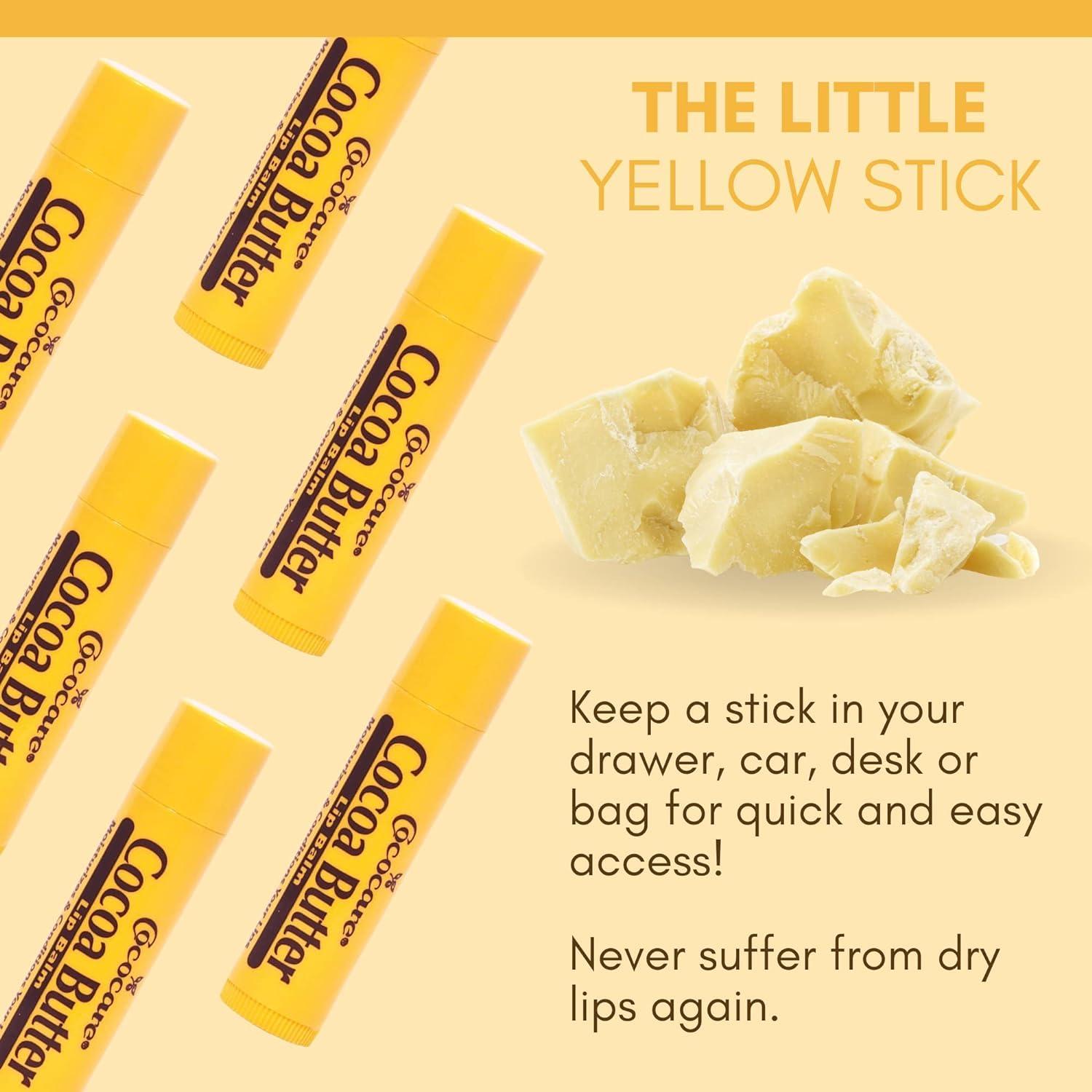 COCOCARE Cococare Cocoa Butter Lip Balm 0.15 oz (Pack of 6)