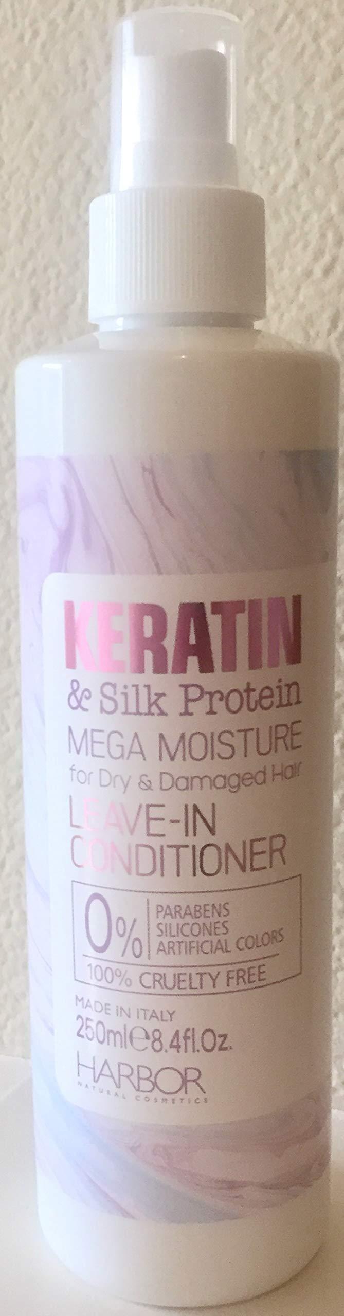 Harbor Harbor Keratin & Silk Protein Mega Moisture Leave In Conditioner, 8.4 Oz.