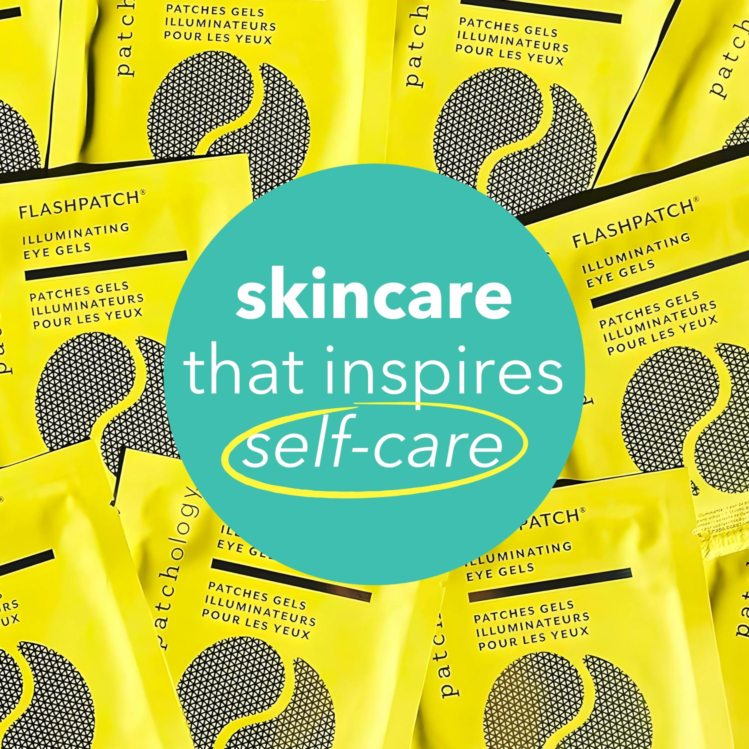 Patchology PATCHOLOGY Eye Mask, Brightening Under Eye Patches for Puffy Eyes and Dark Circles, Vitamin C Serum, Dark Circles Under Eye Treatment, Hydrating Eye Patches for women and men (5 Pairs)