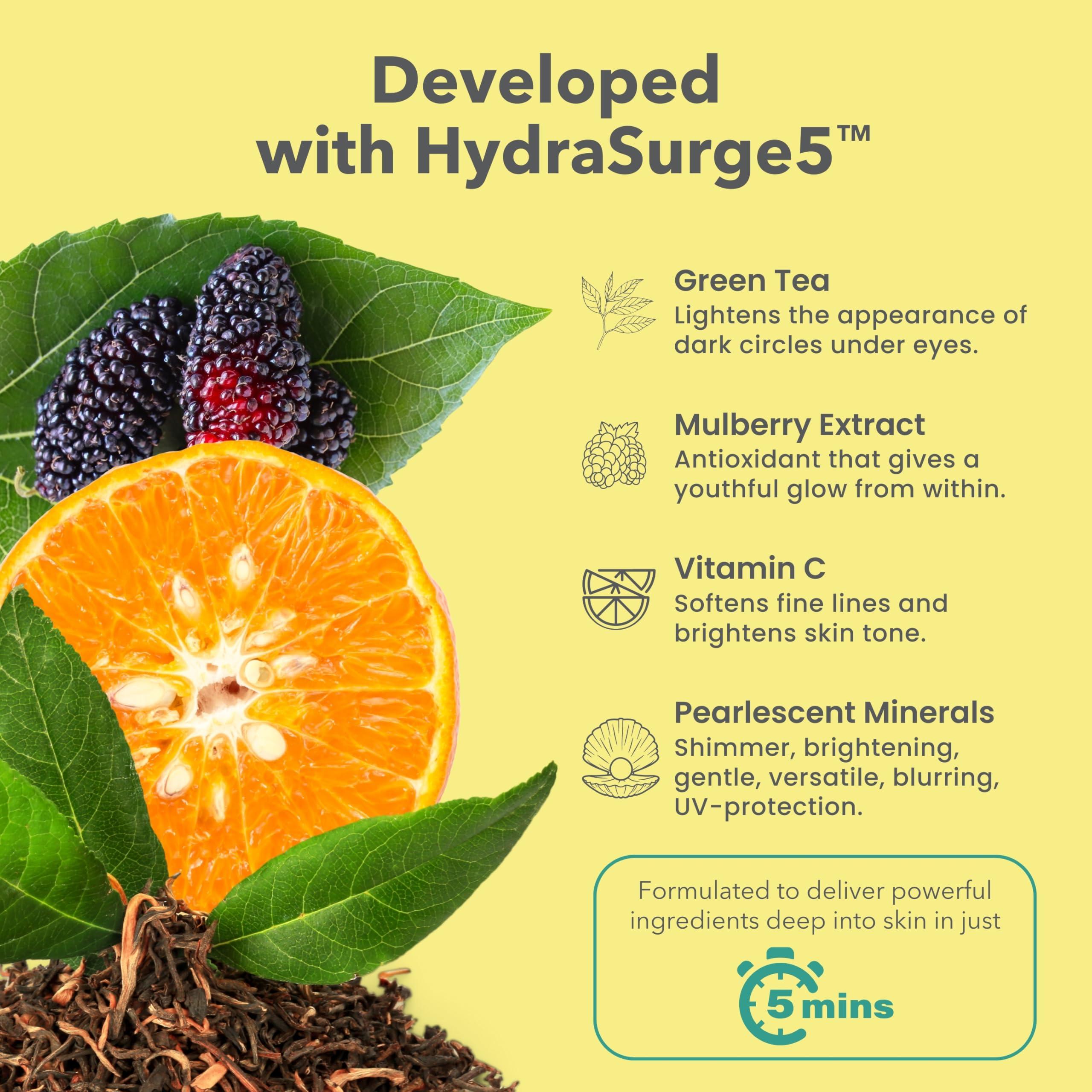 Patchology PATCHOLOGY Eye Mask, Brightening Under Eye Patches for Puffy Eyes and Dark Circles, Vitamin C Serum, Dark Circles Under Eye Treatment, Hydrating Eye Patches for women and men (5 Pairs)