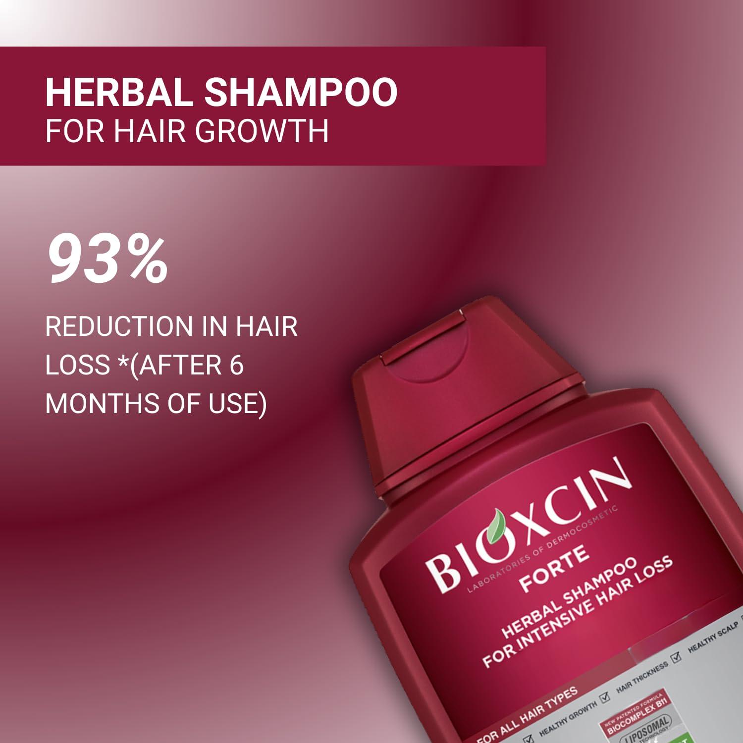 BIOXCIN BIOXCIN Herbal Care Shampoo - Bioxcin Forte Herbal Shampoo For Intensive Hair Loss, Red