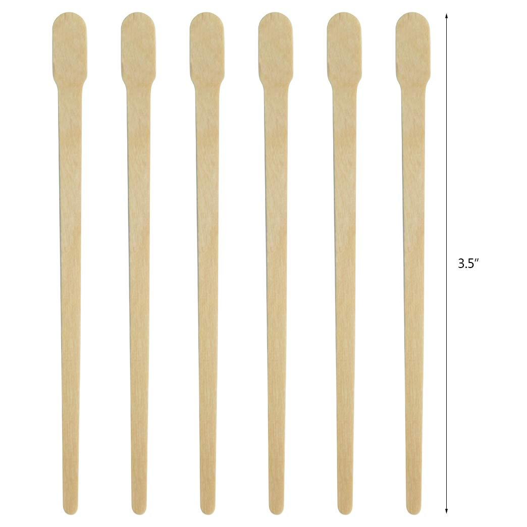 Tayfremn 1000pcs Wax Wood Sticks, Waxing Applicators for Hair, Body, Eyebrow and Nose Removal