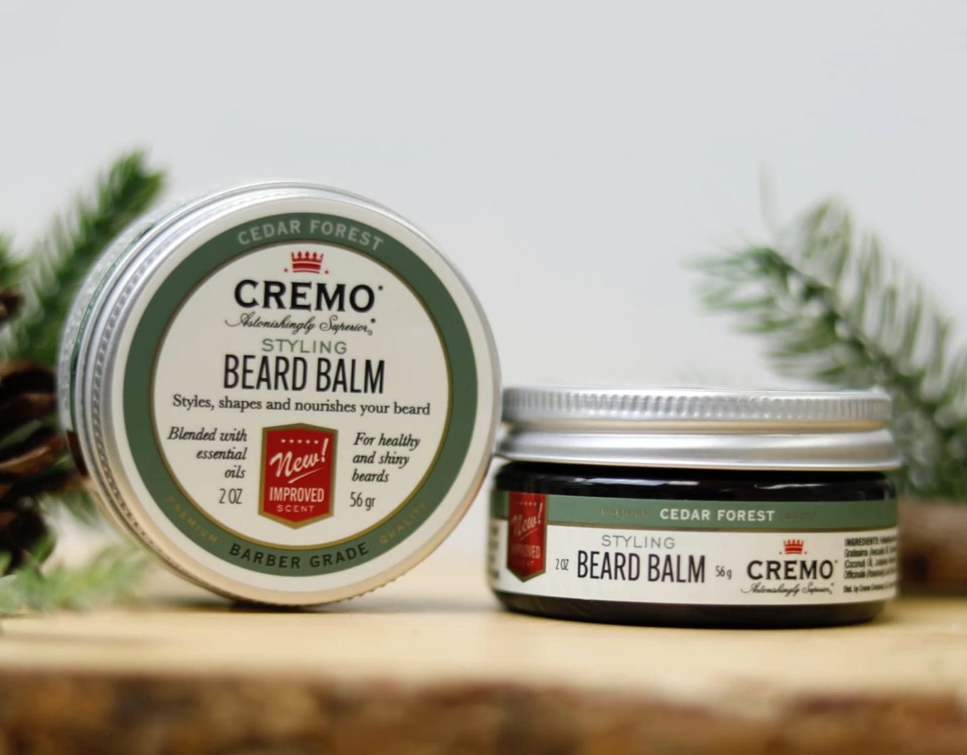 Cremo Cremo Styling Beard Balm, Cedar Forest, 2 oz (Pack of 12)