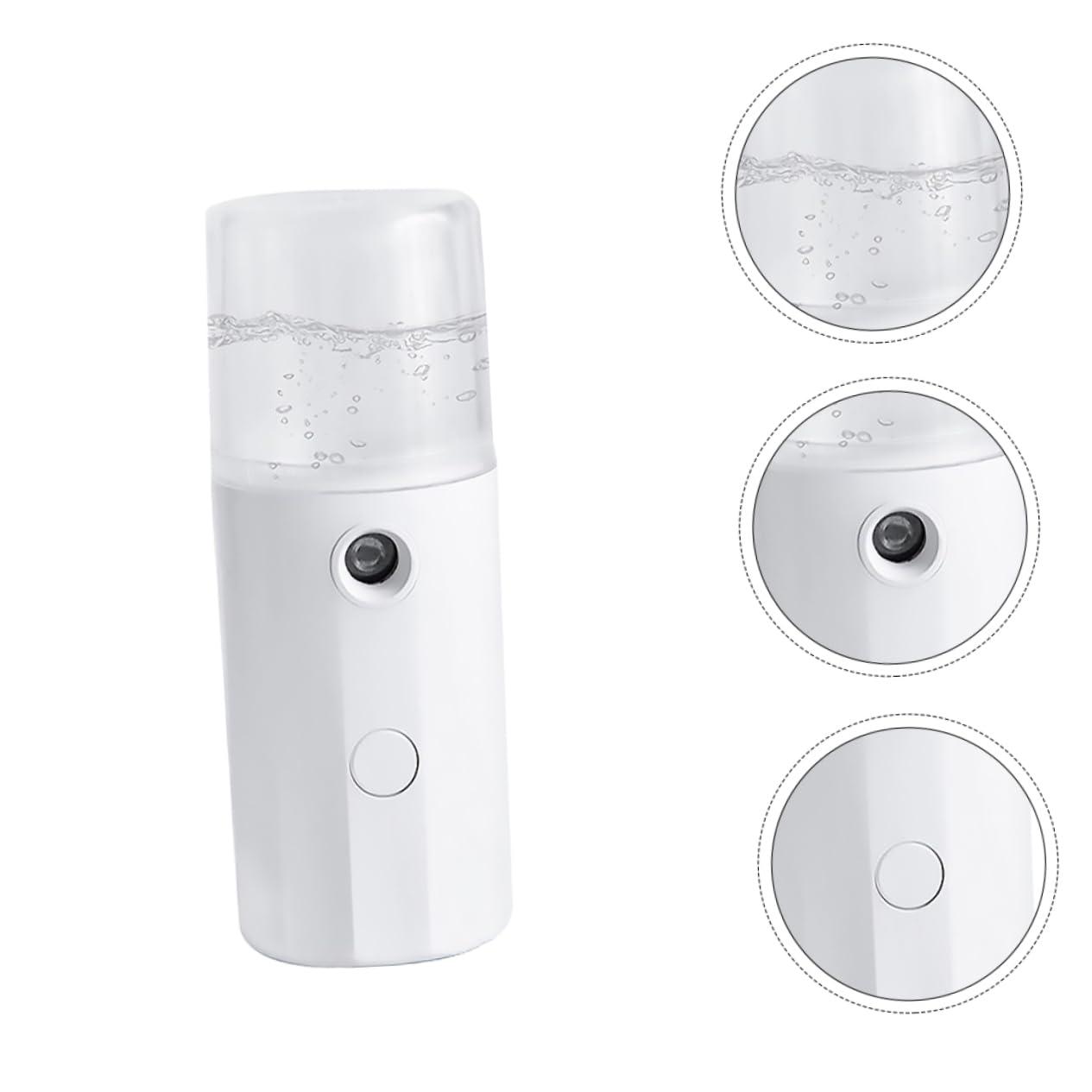 Ipetboom 1pc Hydrating Instrument Face Mist Sprayer USB Facial Steamer Cool Mist Sprayer Skin Humidifier Cool Facial Mister Moisturizing Atomizer Handy Nano Facial Mister Skin Moistener