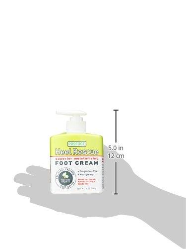 Profoot PROFOOT Heel Rescue Foot Cream 16 oz, Non-Greasy Foot Cream Ideal for Cracked Skin Calloused Skin or Chapped Skin on Feet Heels Elbows and Knees, Penetrates Moisturizes and Repairs