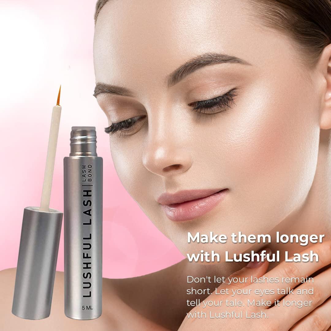 Lushful Lash Lushful Lash Advanced Eyelash Conditioner Growth Serum for Thicker, Longer, Healthier and Fuller Eyelash, Clinic Developed Formula, Enhancer and Lengthener - Friendly to Skin and Cruelty Free (5 ML)
