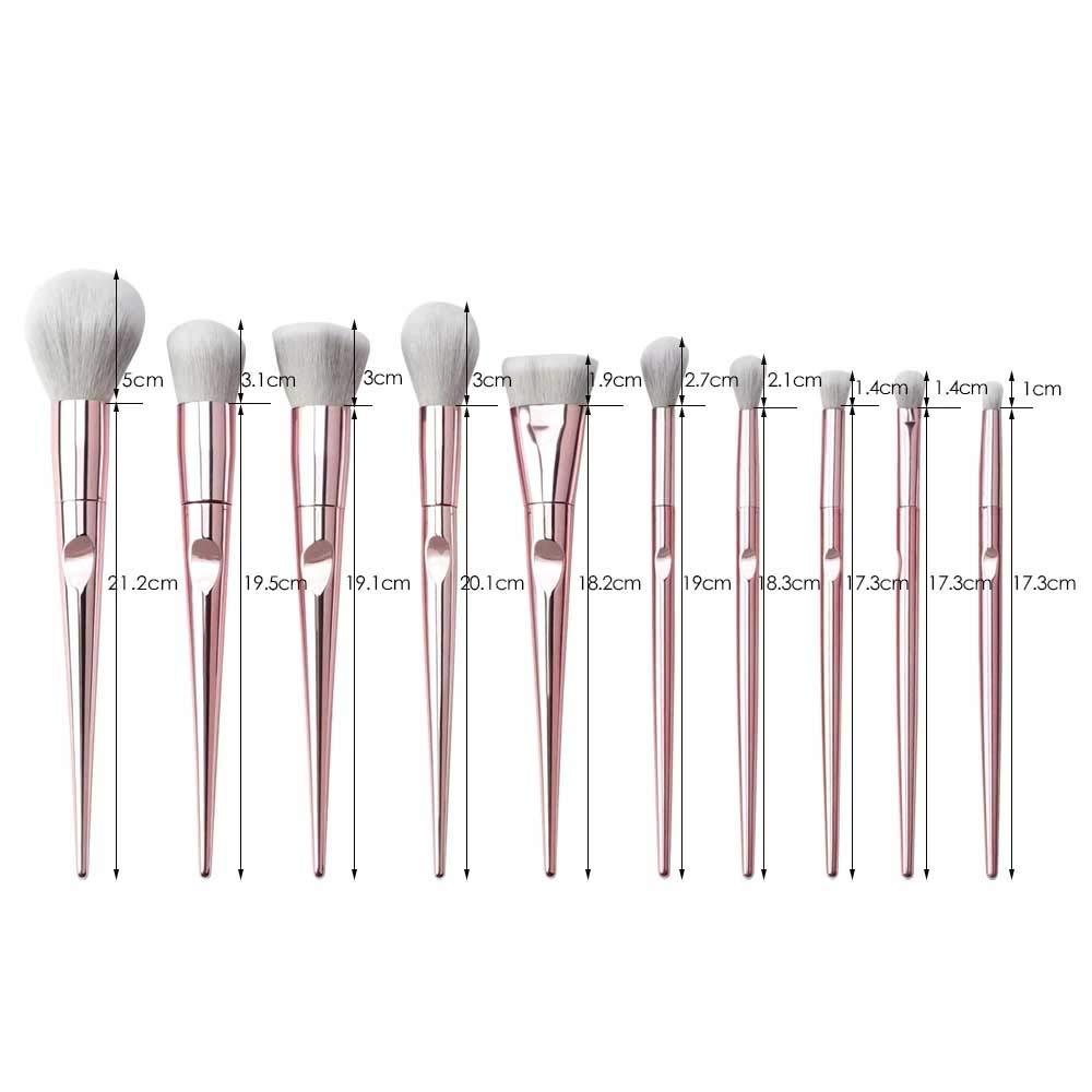 IBDRYKK Makeup brush 10 Pcs Eye Makeup Brushes Set Powder Eye Shadow Eyebrow Brushes Facial Makeup Cosmetic Brush Tools