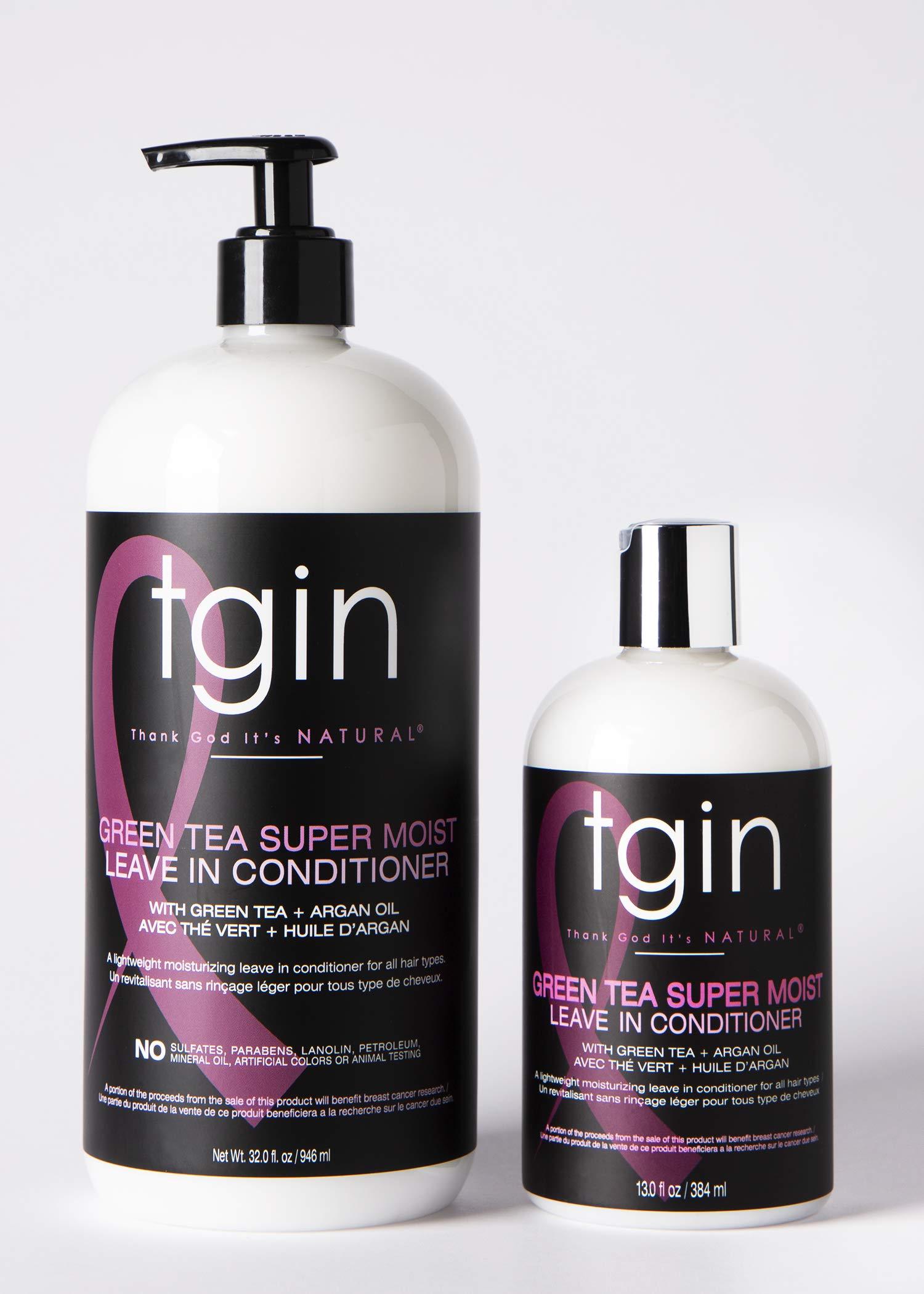 tgin tgin Green Tea Super Moist Leave-in Conditioner - Promotes Growth, Protective Styles, Lightweight, Moisture for Curly and Dry Hair - 32 oz JUMBO