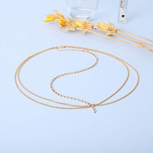 Edary Edary Boho Crystal Head Chain Gold Rhinestone Headband Hair Jewelry Accessory for Women or Girls.