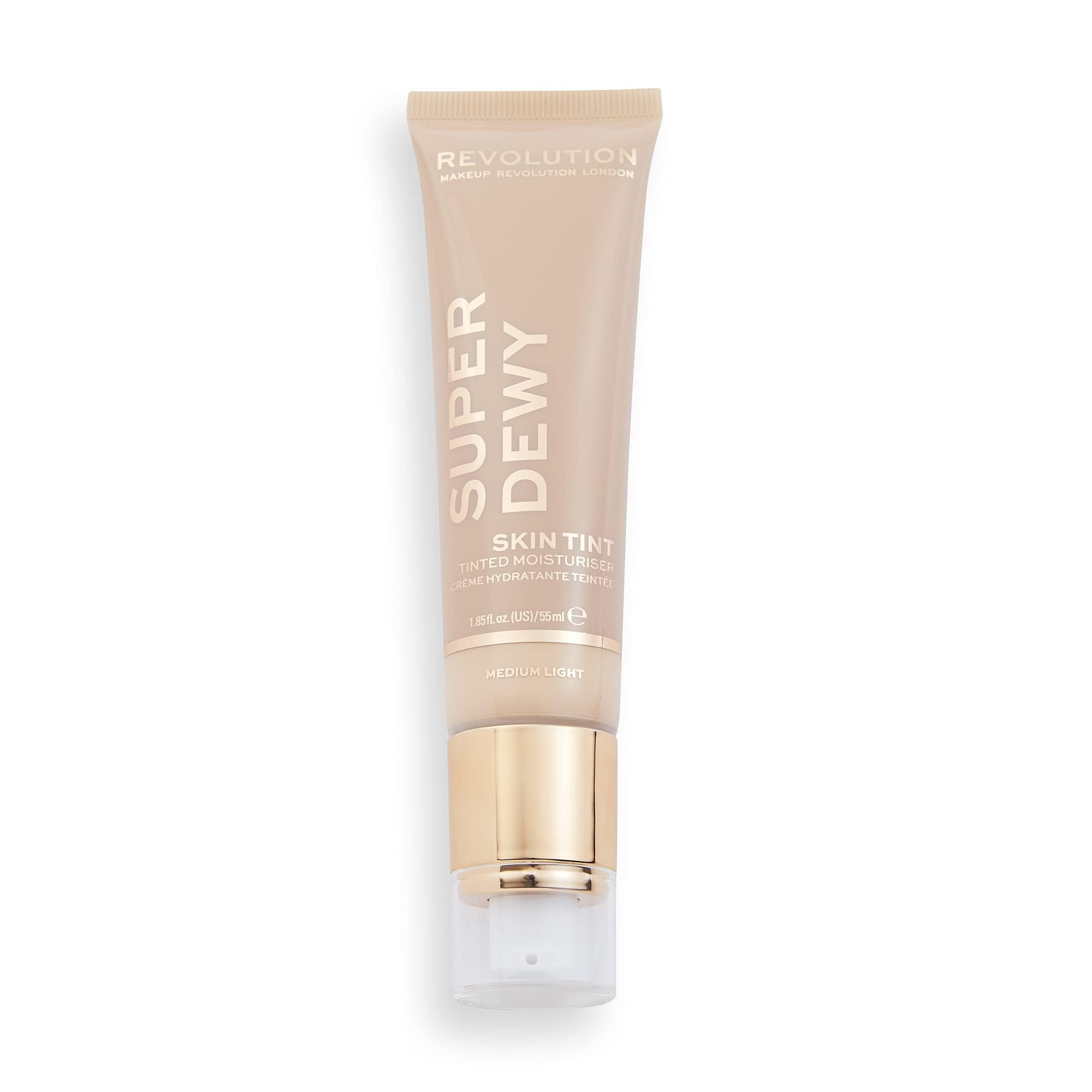 Makeup Revolution Makeup Revolution, Superdewy Tinted Moisturiser, Light Coverage, Dewy Finish, Medium Light, 1.85 fl. Oz.