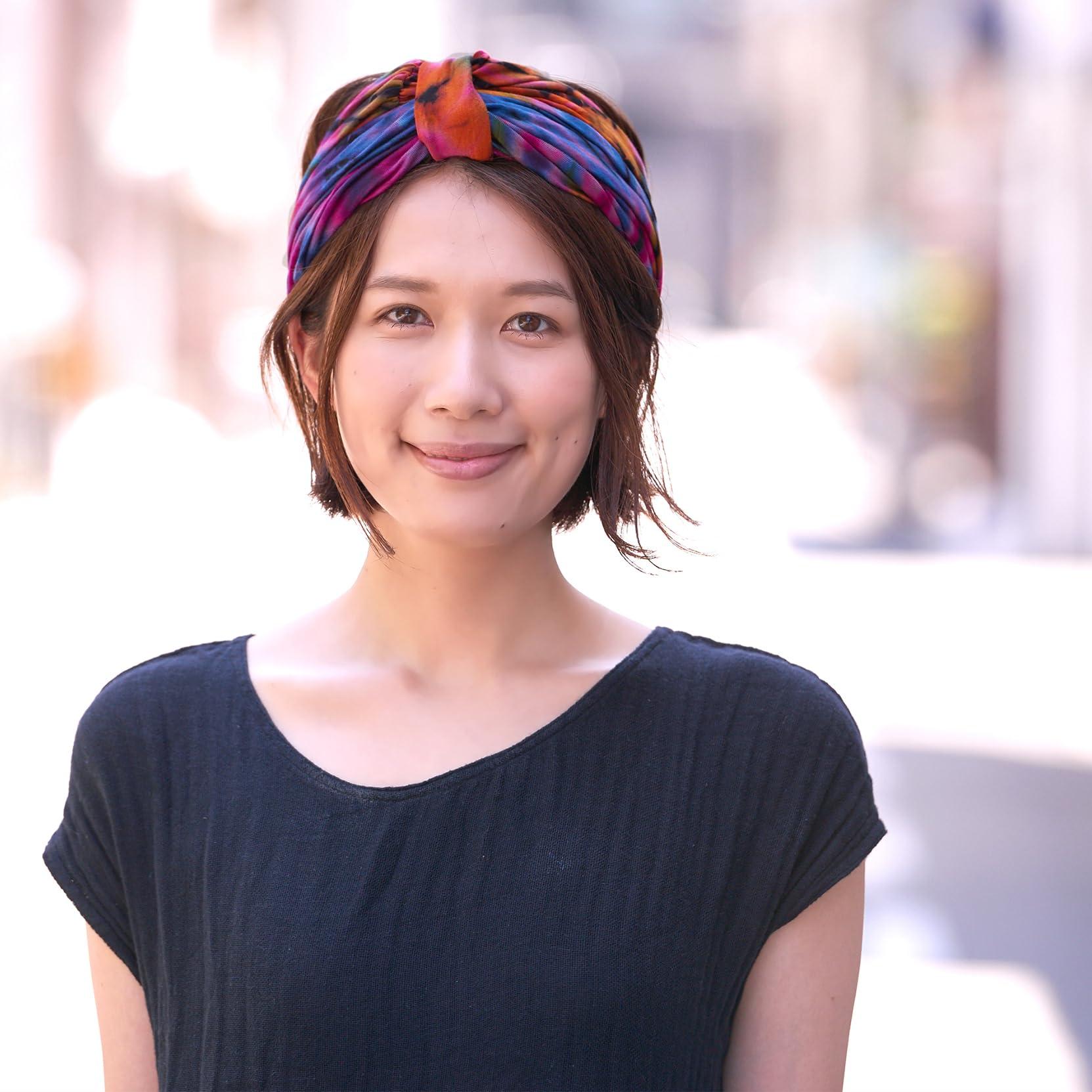 CHARM CHARM Hippie Headband Womens Turban - Boho Bandana Hair Wrap Men Head Band Scarf C