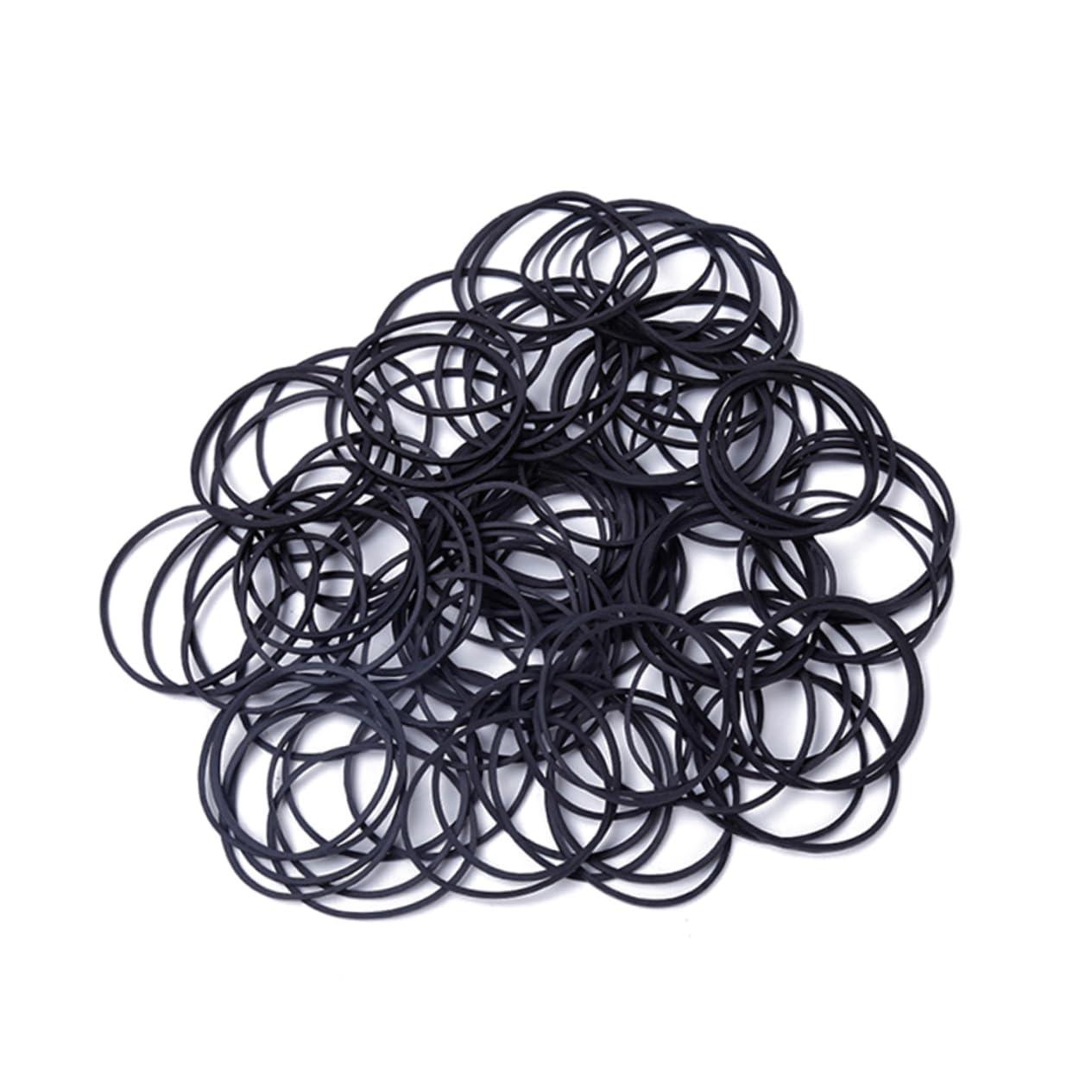 Beavorty Beavorty Elastic Rubber Bands Hair Ties Hair Ribbons Black