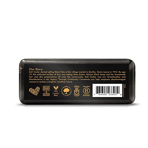 SheaMoisture SheaMoisture African Black Soap, 8 Ounces, Pack of 4