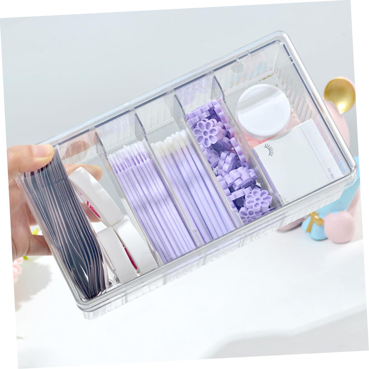 SKISUNO SKISUNO Eyelash Extension Tools Storage Holder Eyeshadow Palette Organizer Acrylic Lash Extension Tools Storage Organizer Cosmetics Tools Case