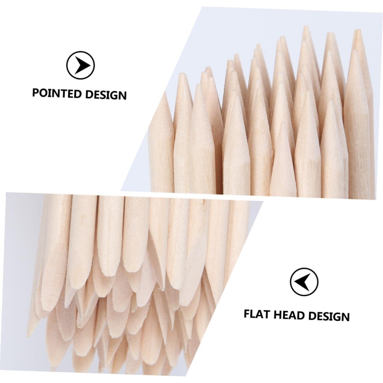 OHPHCALL OHPHCALL 50 Pack Nail Art Cuticle Pusher Dead Skin Remover Nail Cleaning Stick Manicure Pedicure Tools