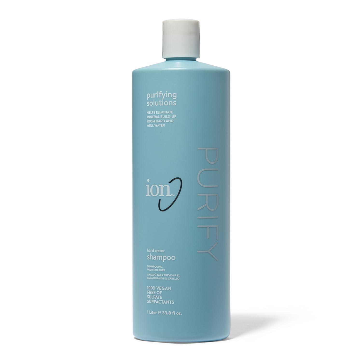 Ion ion Purifying Solutions Hard Water Shampoo, Gentle Cleansing For All Hair Types, Prevents Hard Water Buildup, 33.8 oz.