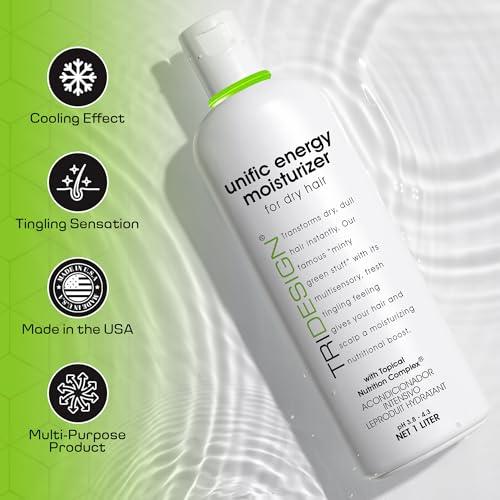 TRIDESIGN TRI Design Unific Energy Moisturizer - Deep Hair Conditioner for Dry Damaged Hair - Moisturizing Conditioner for Curly, Frizzy, Thick Hair - Hydrating Conditioner for Men and Women, 32 oz