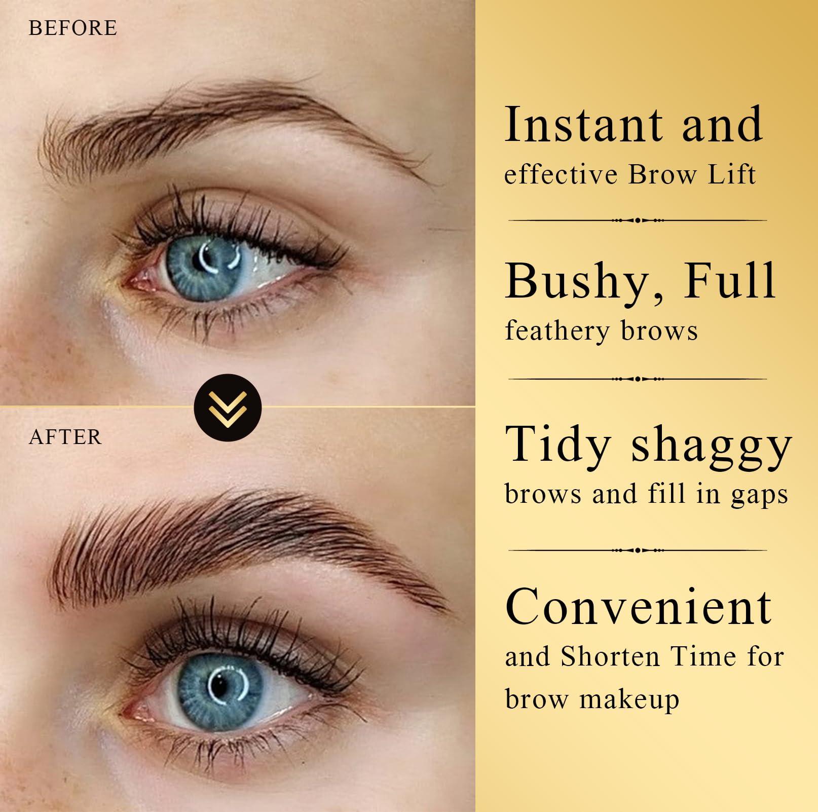 DONG RHYME DONG RHYME Brow Lamination Kit, Professional Eyebrow Lamination Kit, Semi-Permanent Brow Lift Kit, Long Lasting 6-8 Weeks Bushy & Full Brows Easy to Use Eyebrow Lift Kit at Home DIY