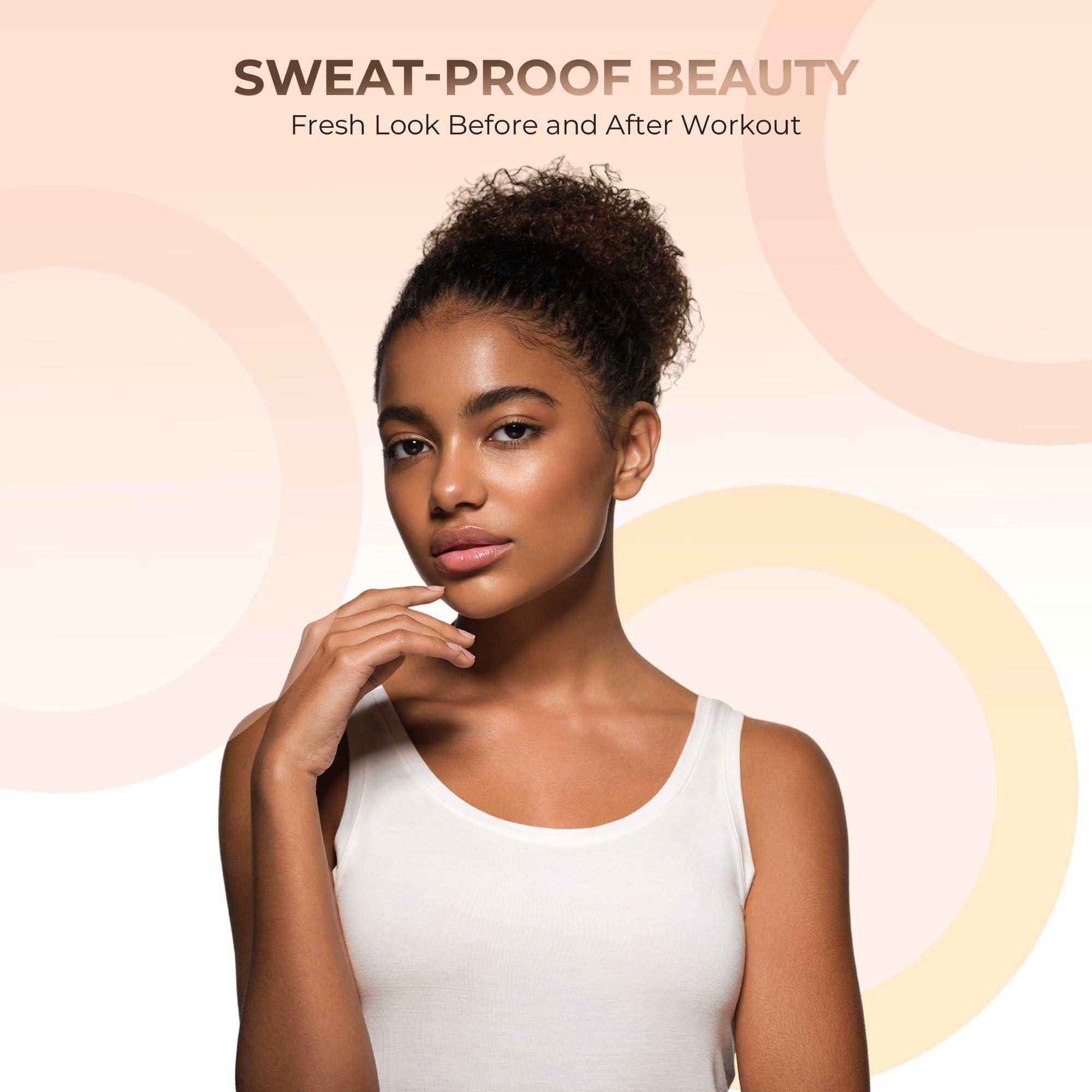 Sweet Face Minerals QUICK FIX KIT (COCOA CONCEALER & EBONY FOUNDATION) Mineral Makeup Starter Set Sample Size Matte Bare Face Powder