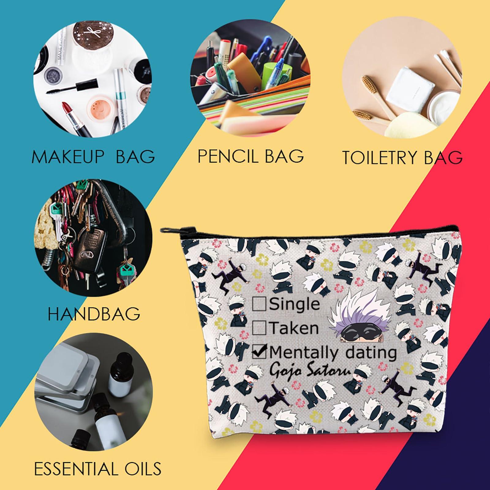 MNIGIU MNIGIU JJK Anime Inspired Gift SG Cosmetic Bag JJK Anime Lover Gift JJK Anime Themed Gift (Taken Bag)