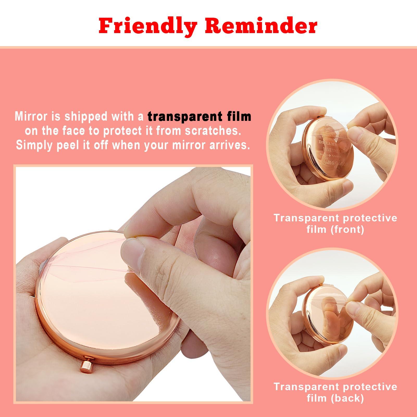 Gevody Paraprofessional Appreciation Gifts Teacher's Aide Gift Compact Makeup Mirror Paraeducator Gift para Teacher Gift para Thank You Gifts Graduation Folding Makeup Mirror Paraprofessional Gifts