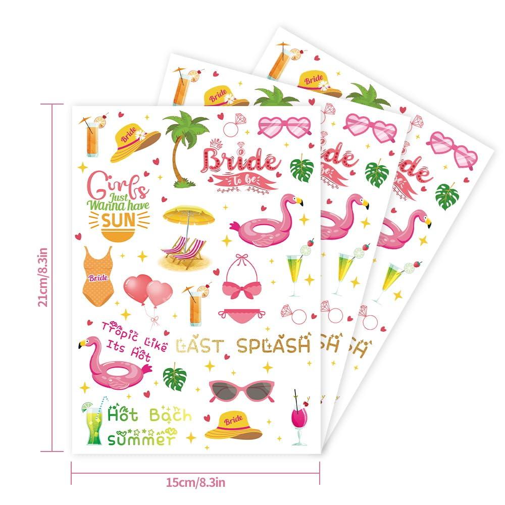 Crazy Night Crazy Night Bachelorette Party Summer Party Temporary Tattoos - 75 Styles,Pool Party Bach Decorations, Bridesmaid Favor, Bride to Be Gift, Bridal Shower Supplies