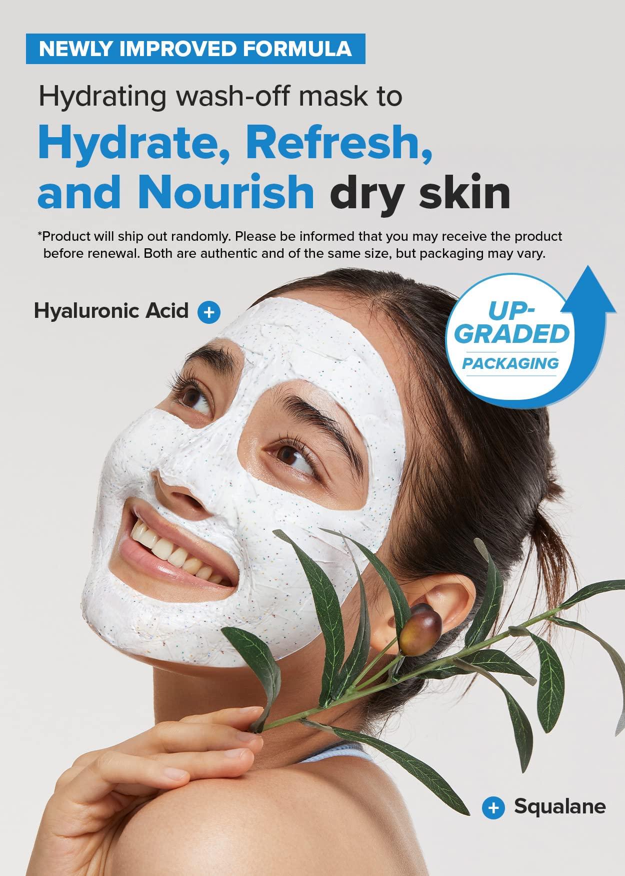 I DEW CARE I DEW CARE Wash-Off Face Mask - Cake My Day, 3.52 Oz + Soft Silicone Face Mask Brush Bundle