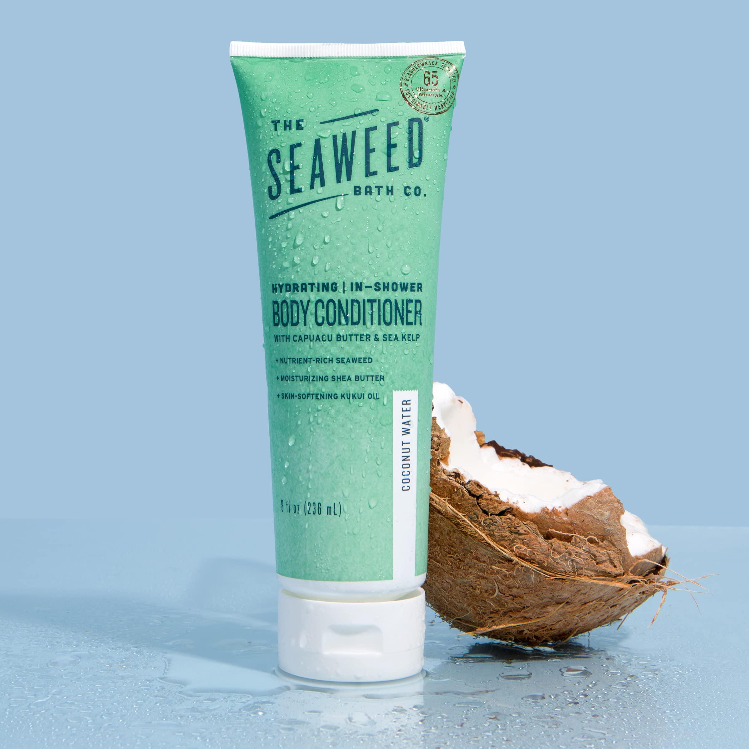 The Seaweed Bath Co. The Seaweed Bath Co. Hydrating In-Shower Body Conditioner, 8 Ounce, Coconut Water Scent, With Natural Bladderwrack Seaweed, Vegan, Paraben Free