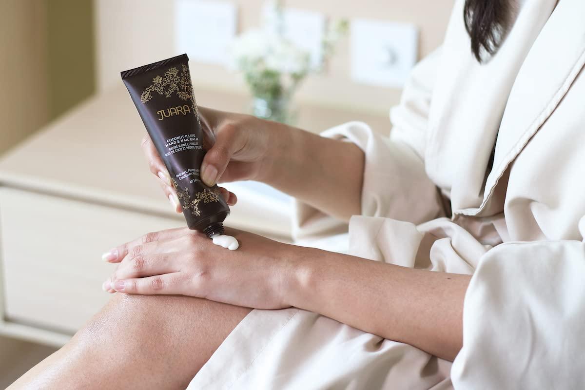 Juara Juara Coconut Oil Hand and Nail Cream Coconut Illipe Hand & Nail Balm  Anti-Aging Hand, Cuticle, and Nail Balm for All Skin Types  100% Paraben-Free, Cruelty-Free