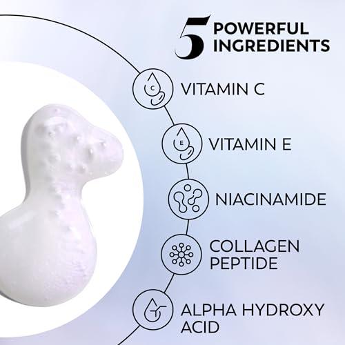 Olay Olay Super Serum - Vitamin C & E, Niacinamide, Collagen Peptide, AHA - Trial Size, Glass Skin Care for Face - Brightening, Hydrating, Firming, Evens Tone, Smooths Fine Lines, 0.4 Oz