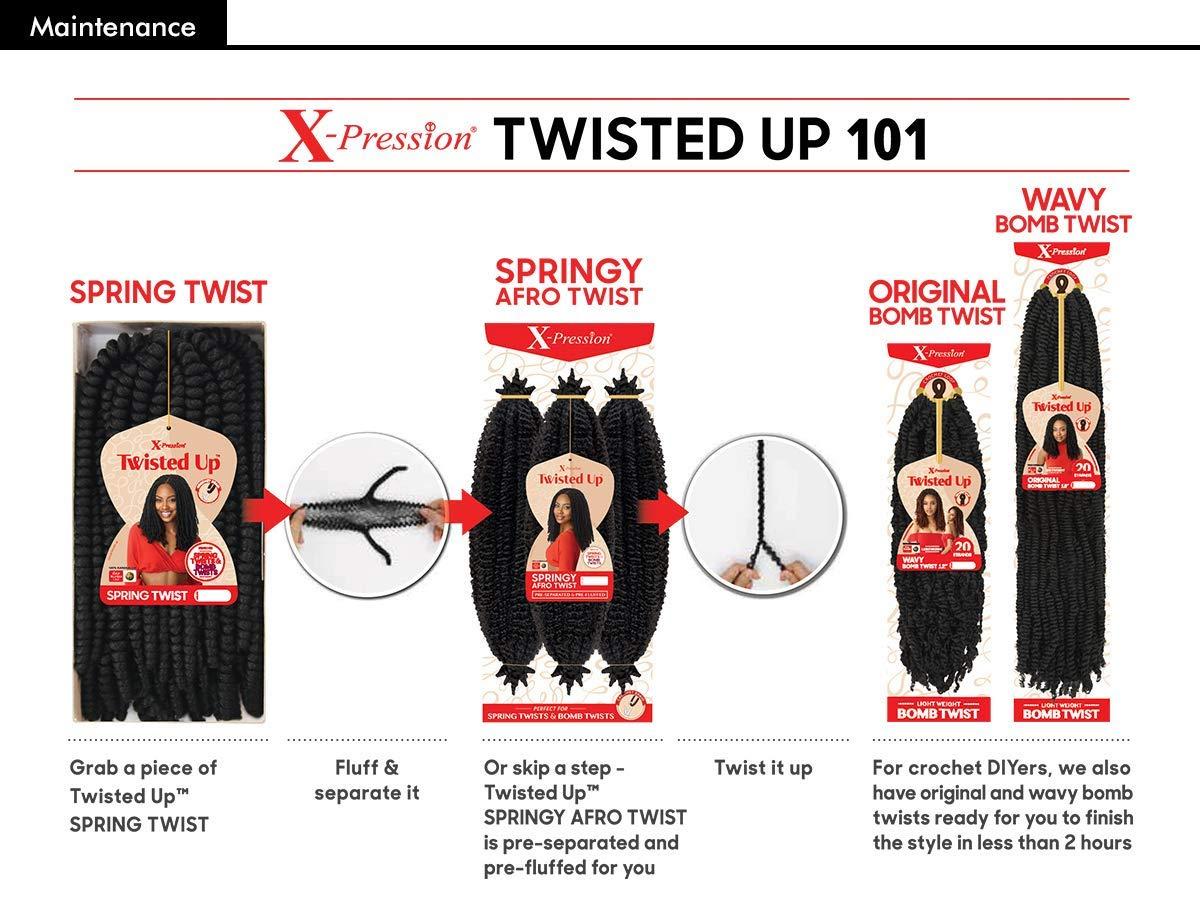 HAIR PRODUCT HAIR PRODUCT MULTI PACK DEALS! Outre Synthetic Braid - X PRESSION TWISTED UP SPRINGY AFRO TWIST 16 (5-Pack, 27)