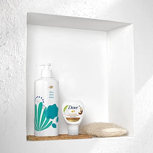 Dove Dove Body Wash Concentrate Refill Shea & Warm Vanilla 4 pack for Instantly Soft Skin Refill for use reusable bottle 4 fl oz (makes 16 fl oz)