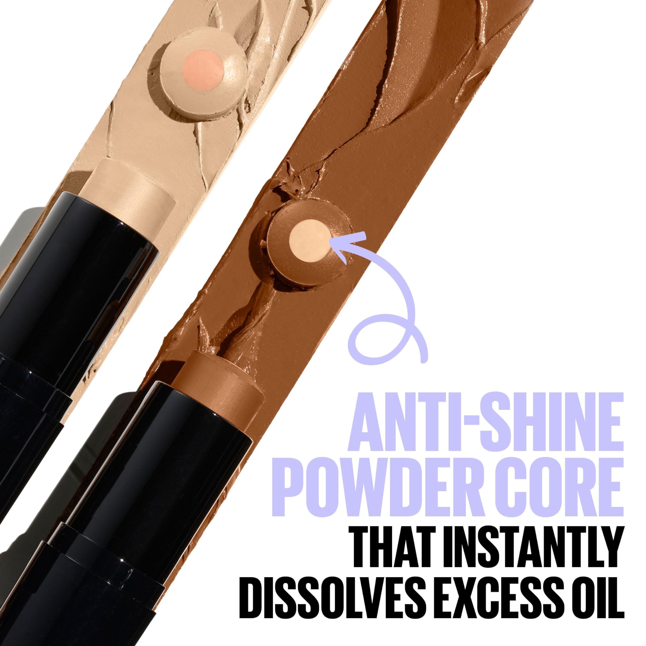 Maybelline New York Maybelline Fit Me Shine-Free + Balance Foundation Stick, Multi-Use Face Makeup and Contour Stick For Natural, Matte Coverage, Coconut, 1 Count