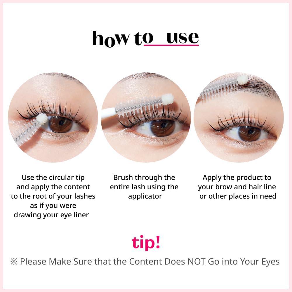 ETUDE ETUDE My Lash Serum 0.3fl.oz (9g) 23AD | Easy And Comfortable Daily Eyelashes Serum With Biotin | Appearance Of Longer, Thicker Looking Lashes, Lash Care | K-beauty, Korean Makeup
