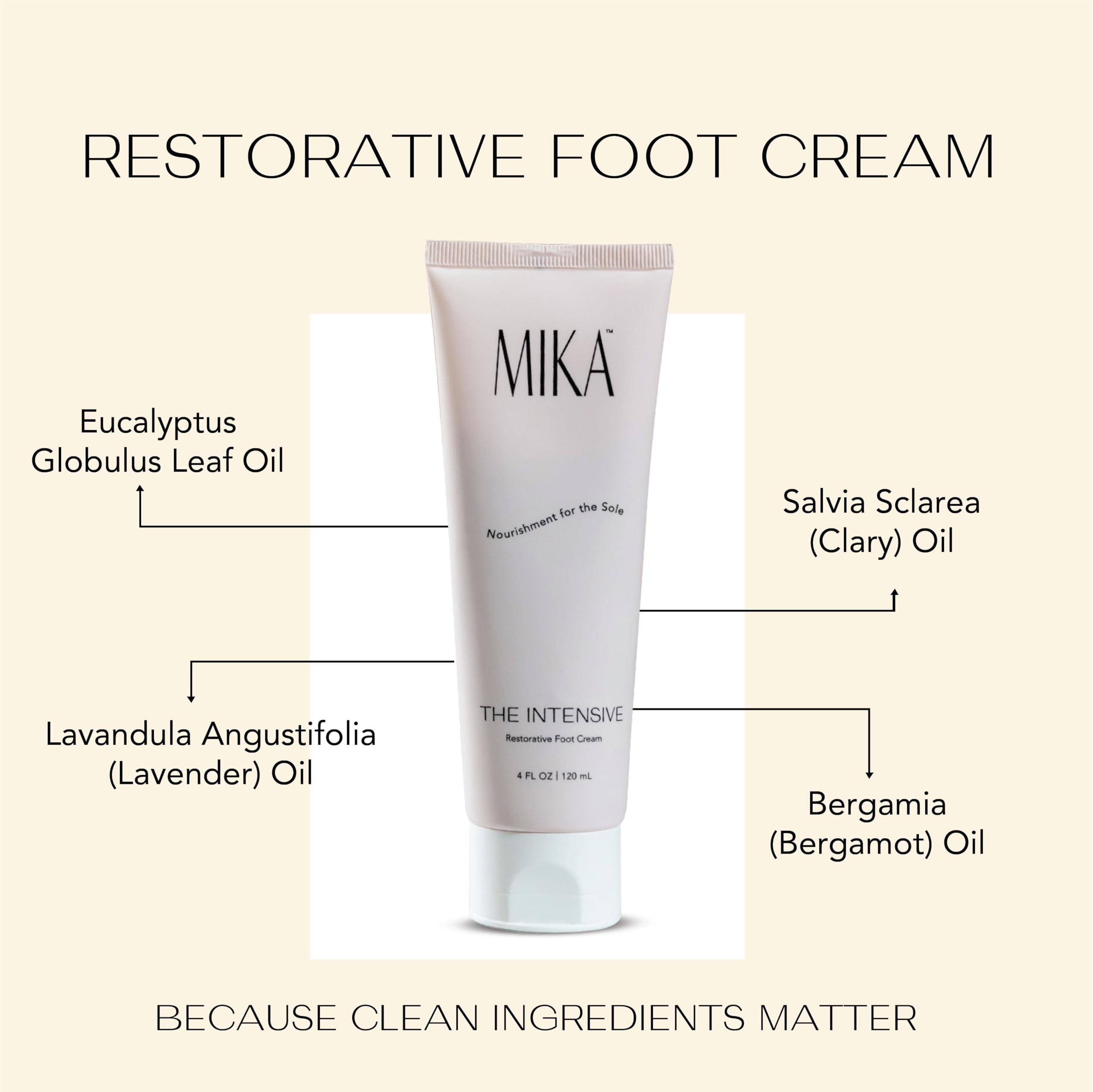 Mika Vie Foot Cream for Dry Cracked Heels | 25% Urea Cream for Feet with Vitamin E | Foot Moisturizer & Cracked Heel Treatment | Naturally Scented, Paraben and Phthalate Free