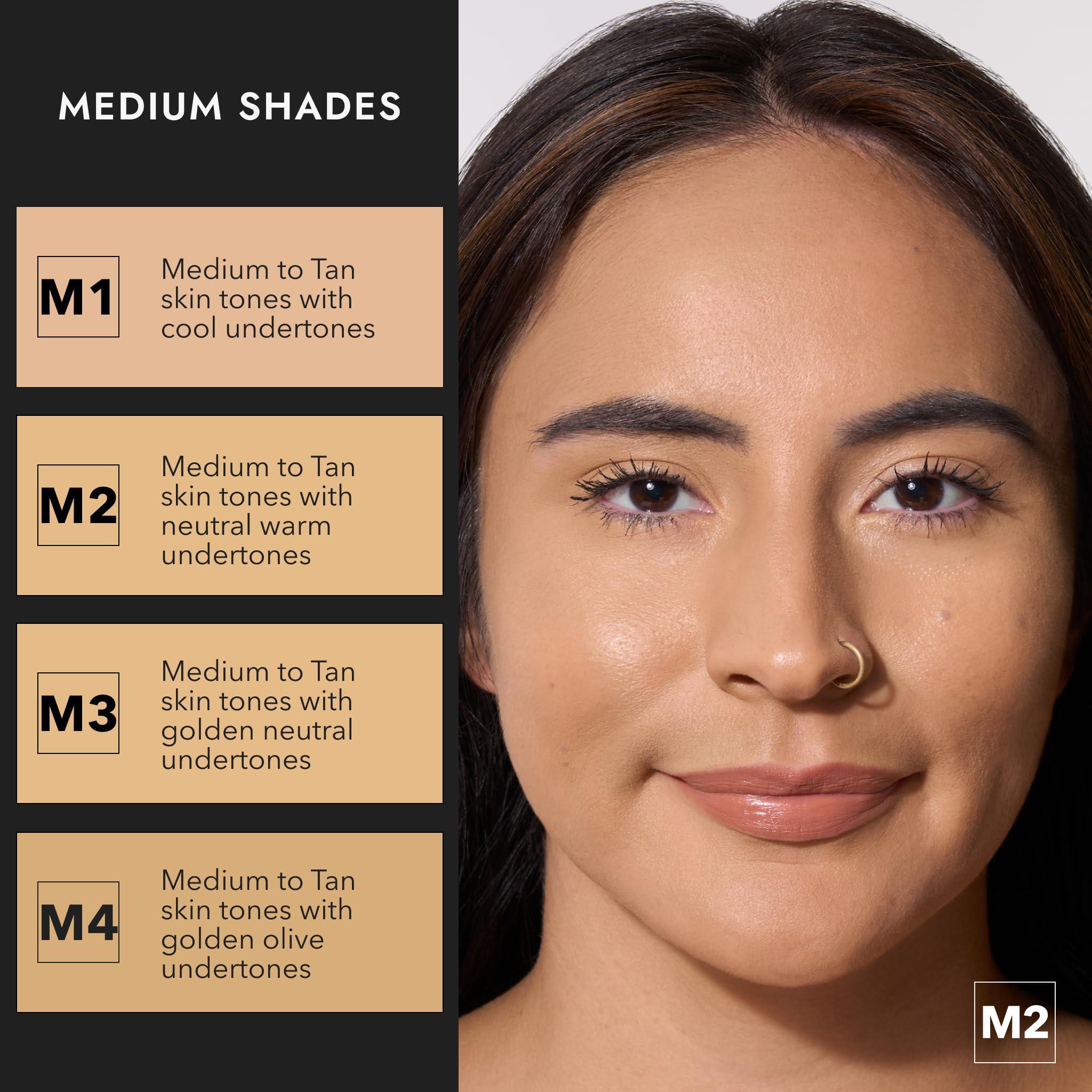 Cover FX COVER FX Skin Discovered Longwear Full Coverage Concealer | Buildable Crease-Resistant High Coverage Formula Conceals, Corrects, and Brightens | M4-Medium to Tan Golden Neutral Undertone