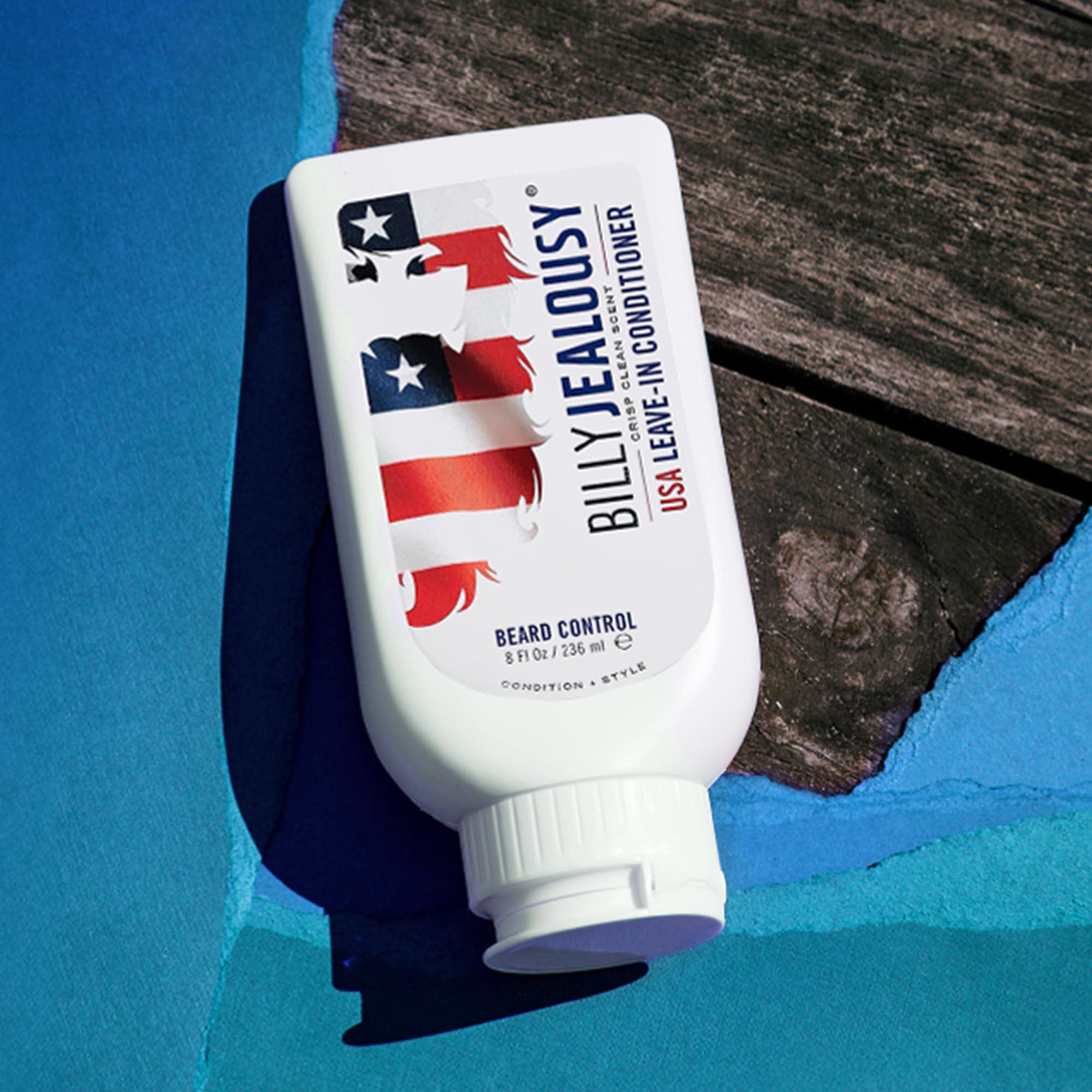 Billy Jealousy Billy Jealousy Original Beard Control Leave In Beard Conditioner for Men with Aloe Leaf Juice and Jojoba Seed Oil, Softens Hair and Skin, Light Hold with Matte Finish, 8 Fl Oz