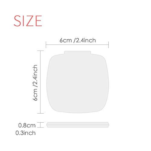 DIYthinker Uraguay Flag Facial Makeup Head Cap Mirror Portable Compact Pocket Makeup Double Sided Glass